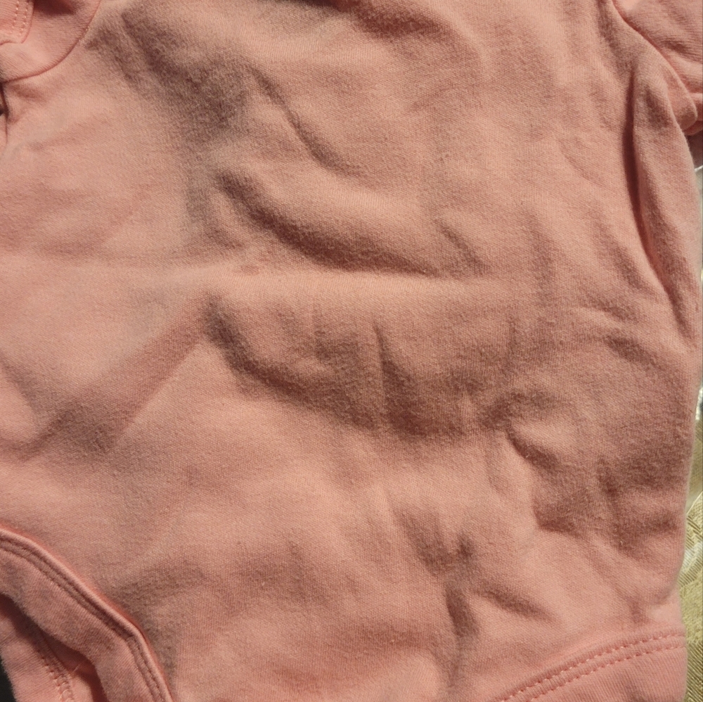 Wishes & Kisses Newborn Pink Onesie